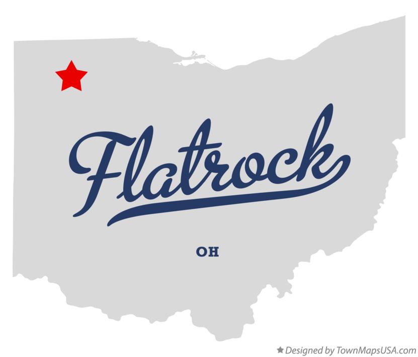 Map of Flatrock Ohio OH