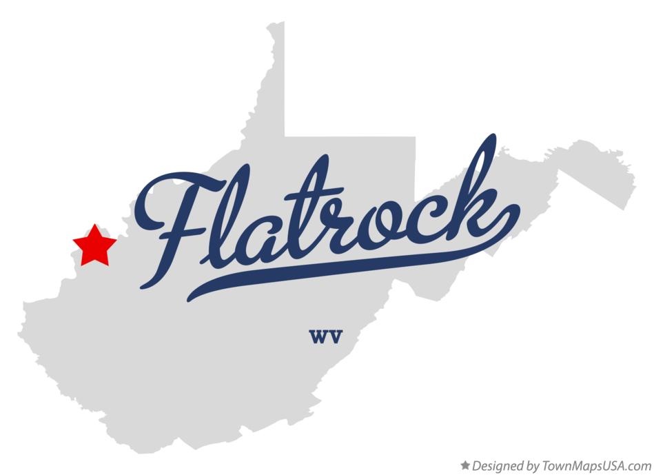 Map of Flatrock West Virginia WV