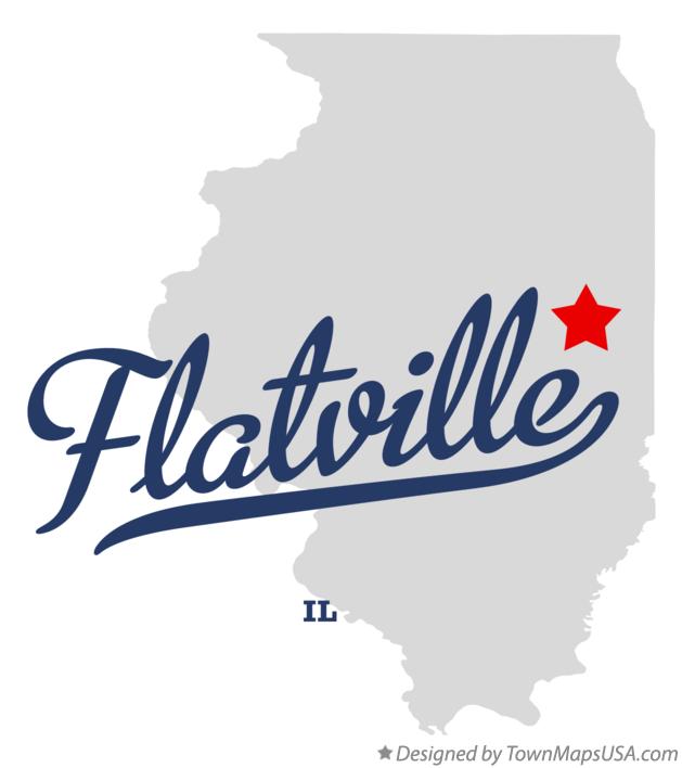 Map of Flatville Illinois IL