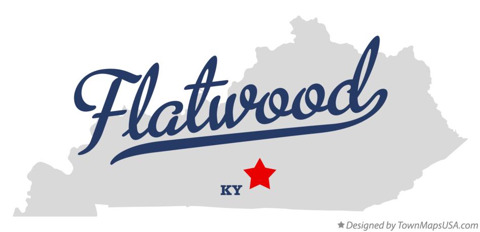 Map of Flatwood Kentucky KY