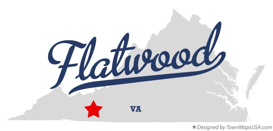 Map of Flatwood Virginia VA