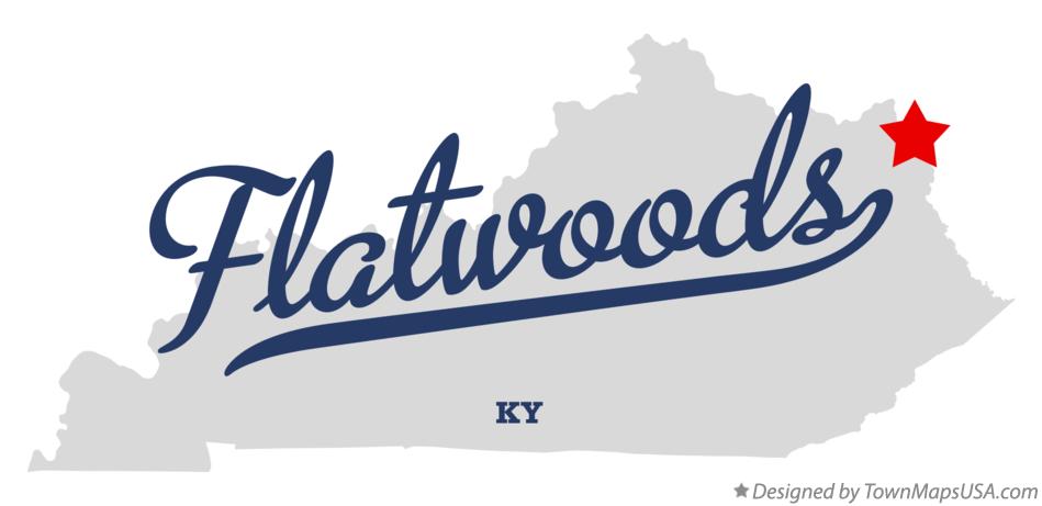 Map of Flatwoods Kentucky KY