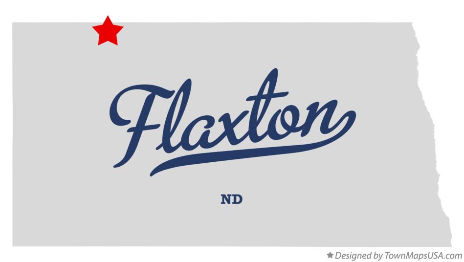 Map of Flaxton North Dakota ND