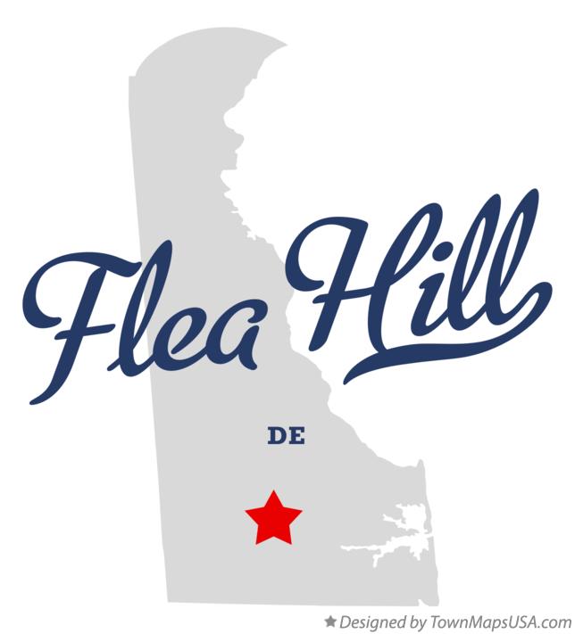 Map of Flea Hill Delaware DE
