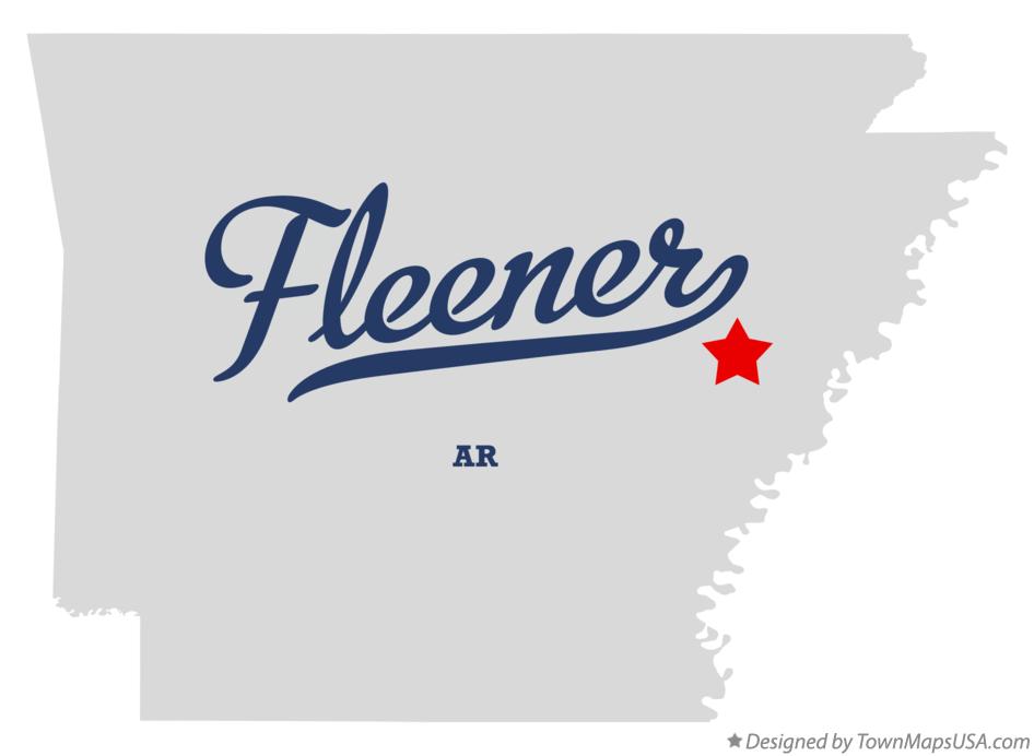 Map of Fleener Arkansas AR