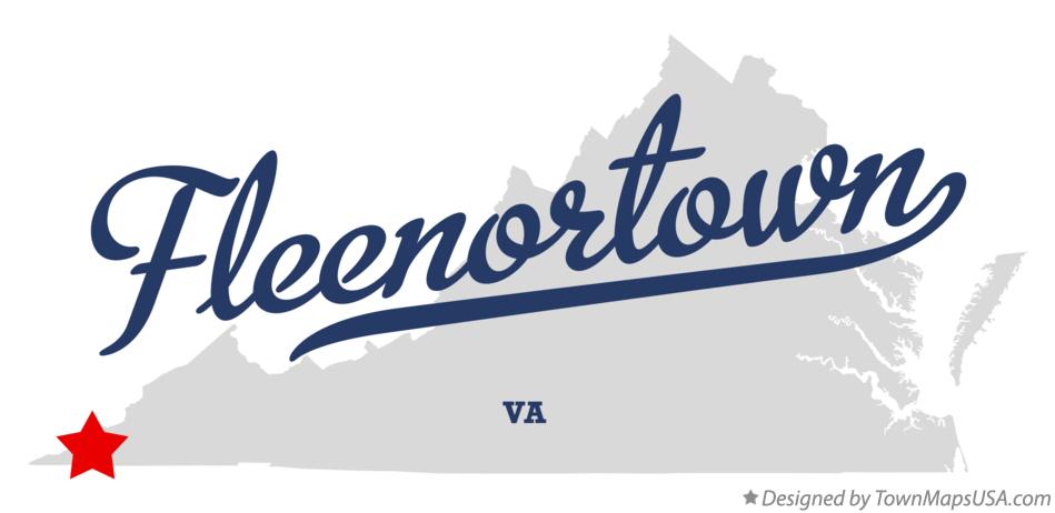 Map of Fleenortown Virginia VA