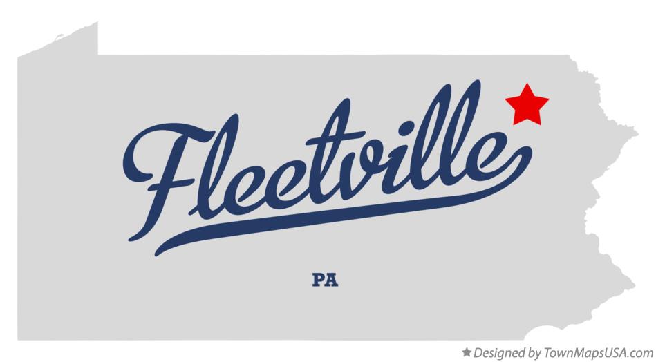 Map of Fleetville Pennsylvania PA