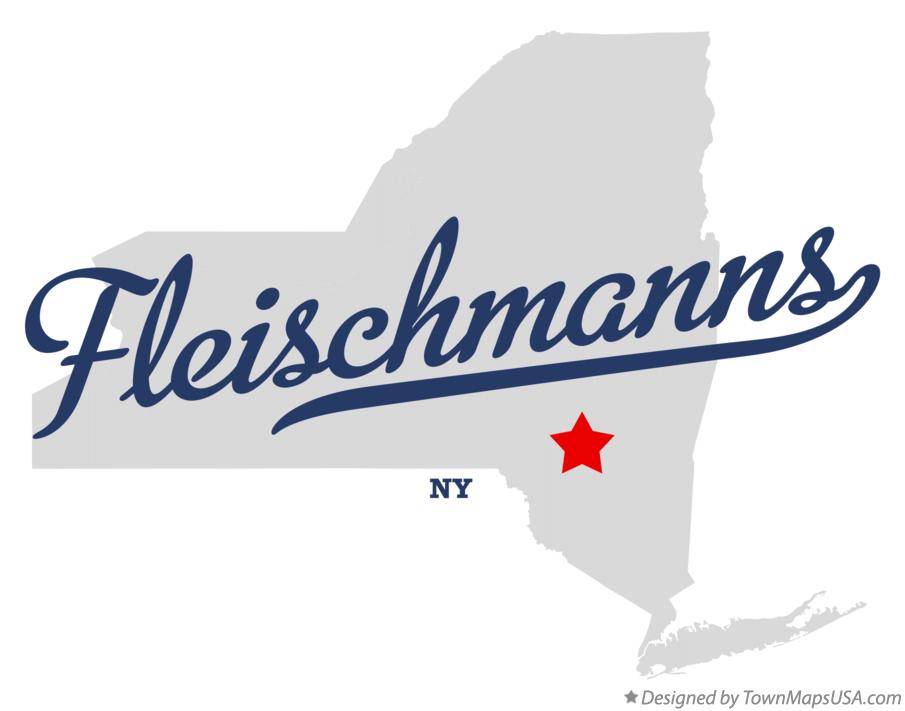 Map of Fleischmanns New York NY