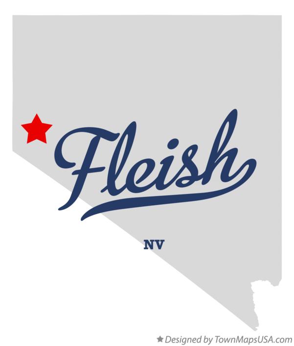Map of Fleish Nevada NV