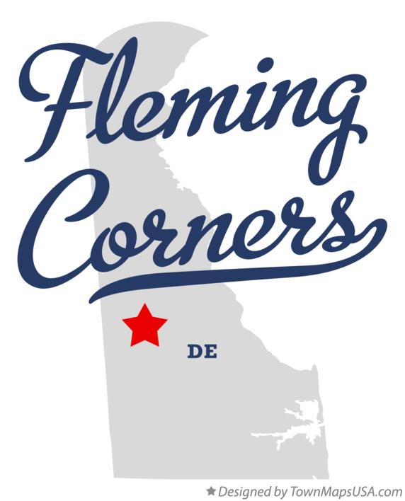 Map of Fleming Corners Delaware DE