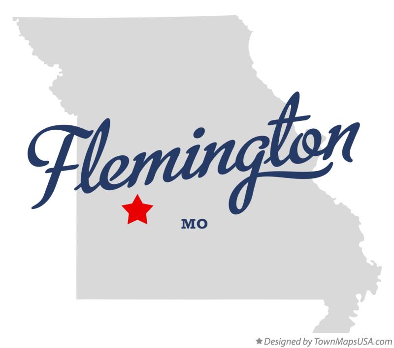 Map of Flemington Missouri MO