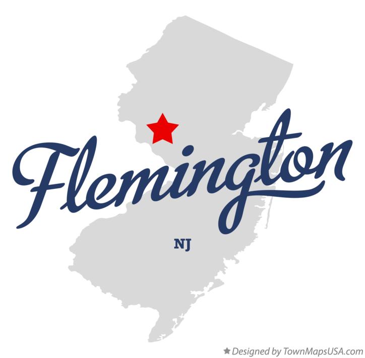 Map of Flemington New Jersey NJ
