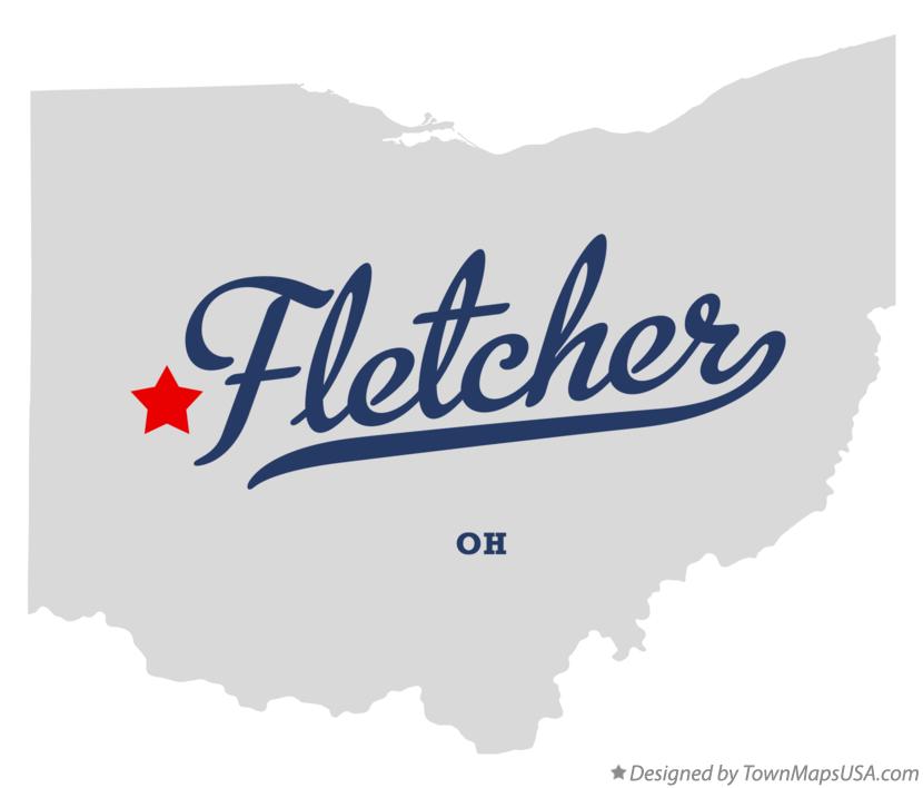 Map of Fletcher Ohio OH