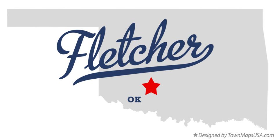 Map of Fletcher Oklahoma OK
