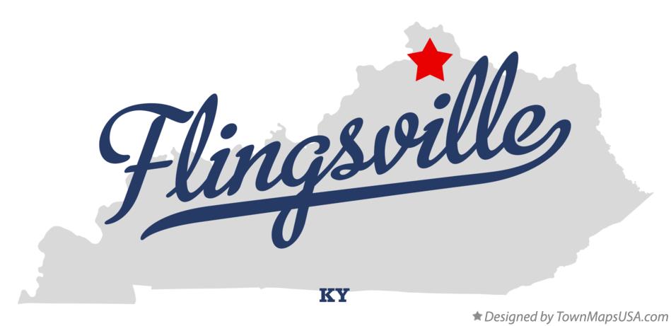 Map of Flingsville Kentucky KY