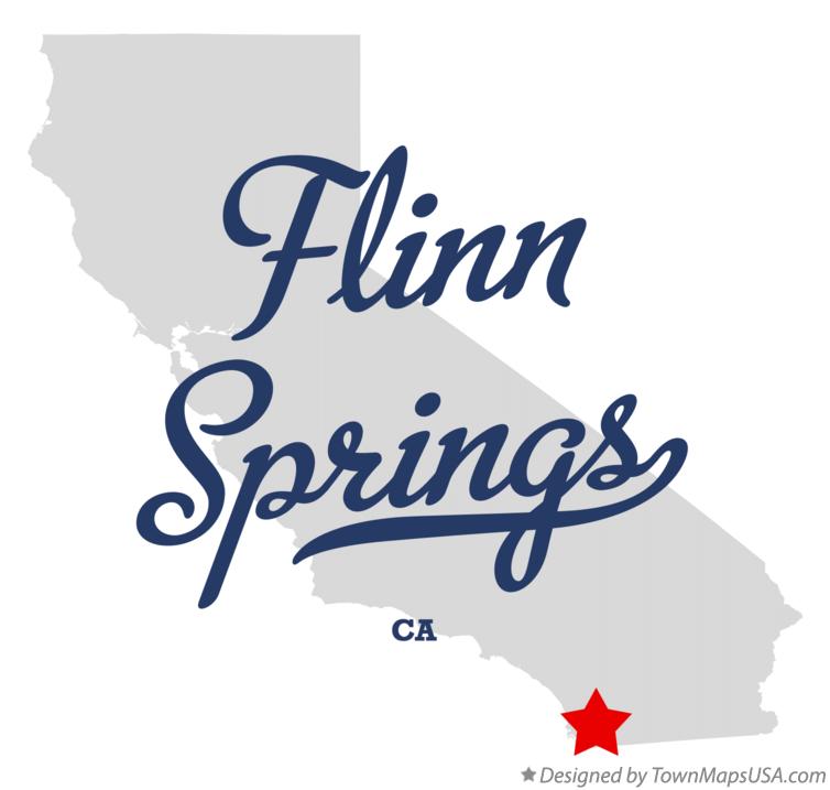 Map of Flinn Springs California CA