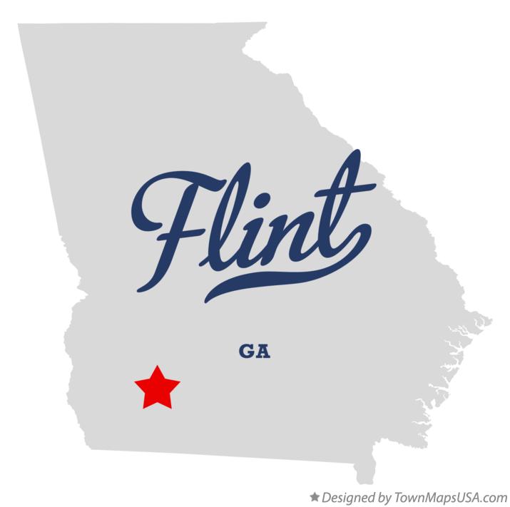 Map of Flint Georgia GA
