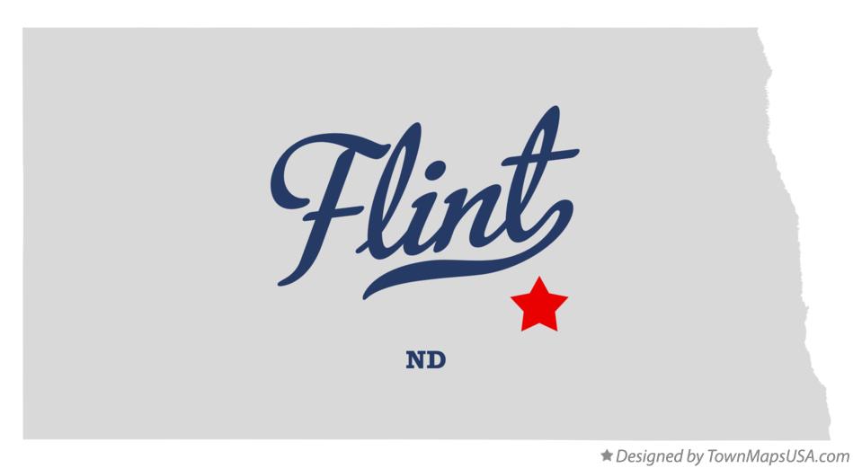Map of Flint North Dakota ND