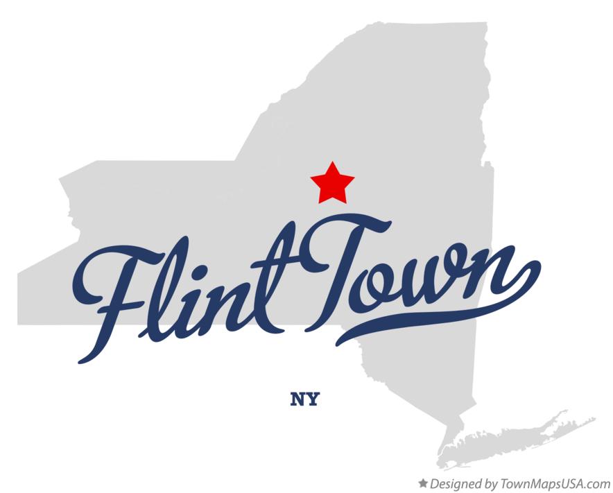 Map of Flint Town New York NY