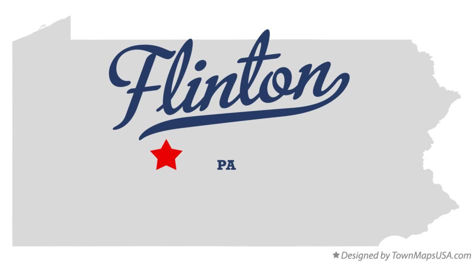 Map of Flinton Pennsylvania PA