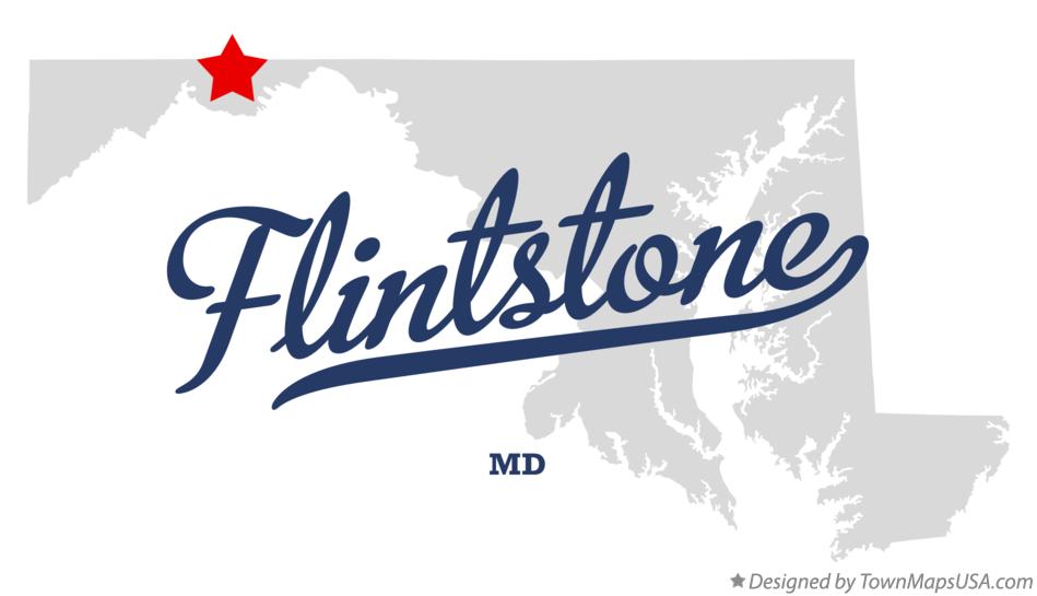 Map of Flintstone Maryland MD