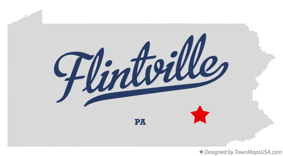 Map of Flintville Pennsylvania PA
