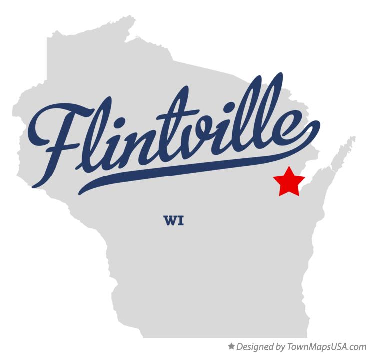 Map of Flintville Wisconsin WI