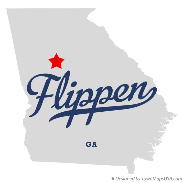 Map of Flippen Georgia GA