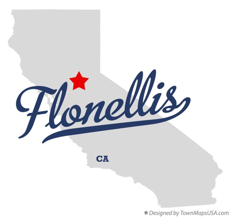 Map of Flonellis California CA