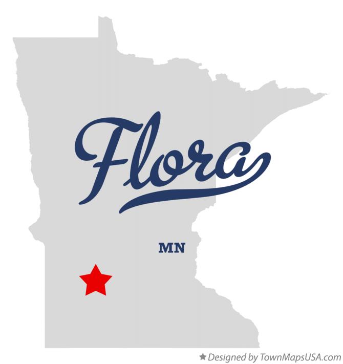 Map of Flora Minnesota MN