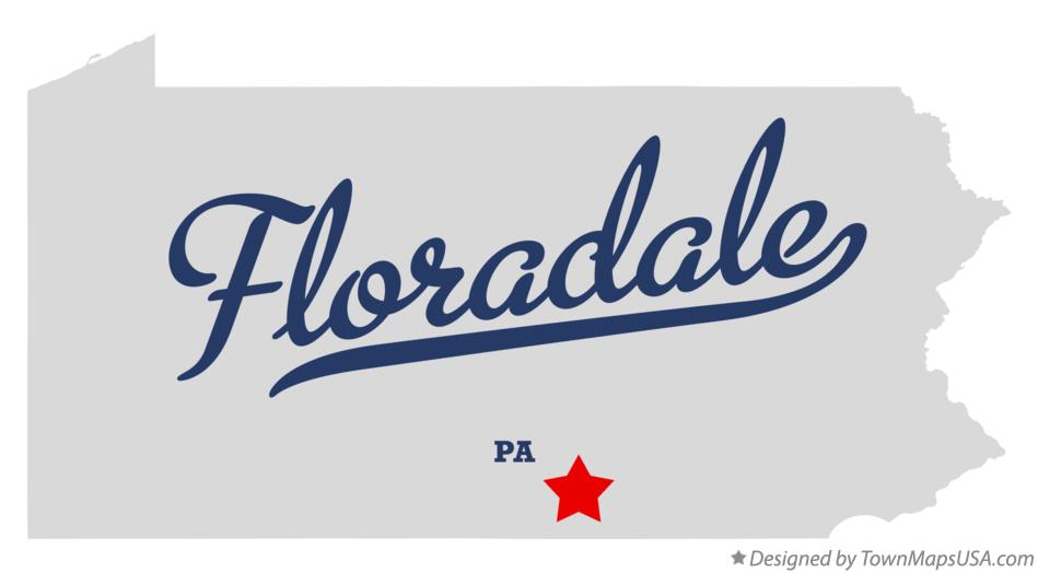 Map of Floradale Pennsylvania PA