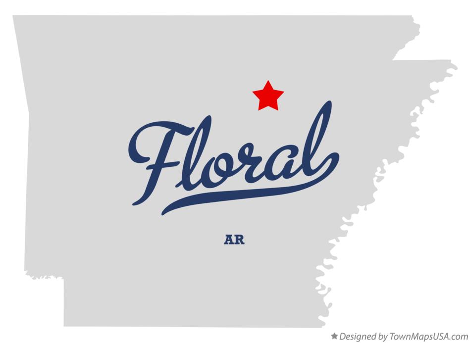 Map of Floral Arkansas AR