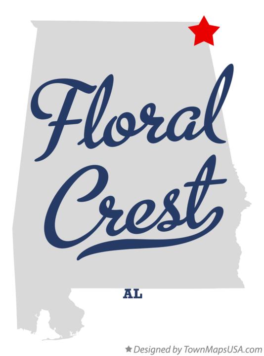 Map of Floral Crest Alabama AL