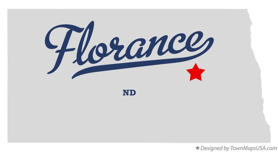 Map of Florance North Dakota ND