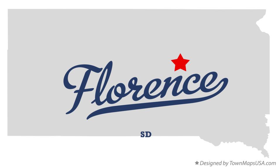 Map of Florence South Dakota SD
