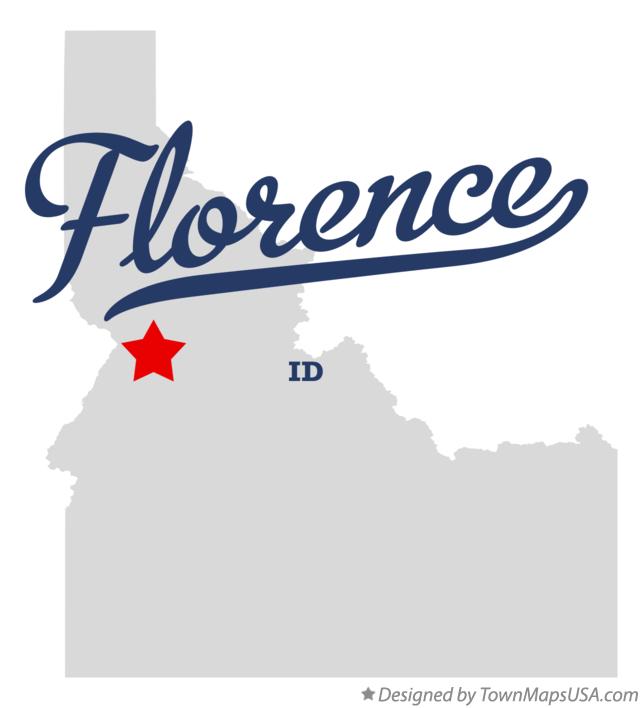 Map of Florence Idaho ID