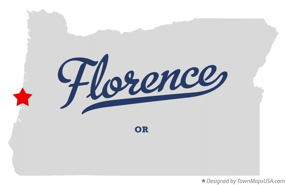 Map of Florence Oregon OR