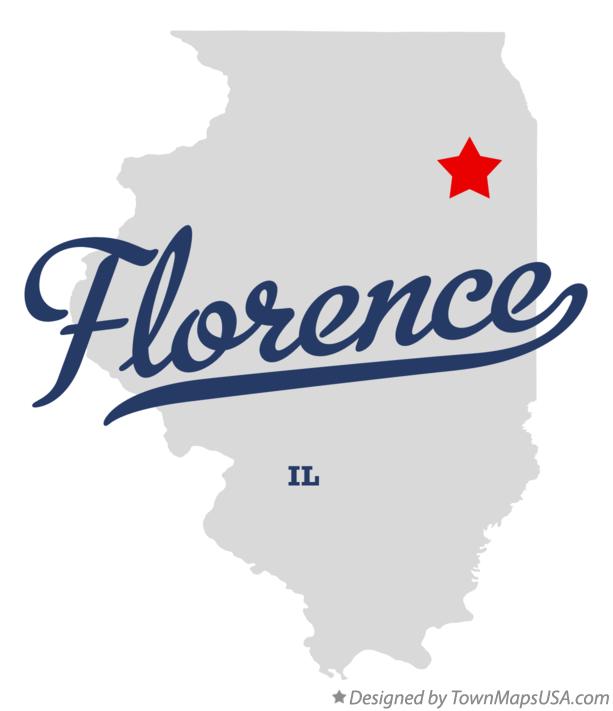 Map of Florence Illinois IL