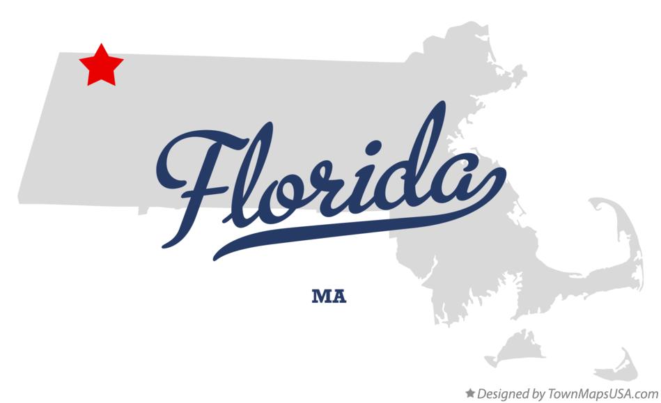 Map of Florida Massachusetts MA