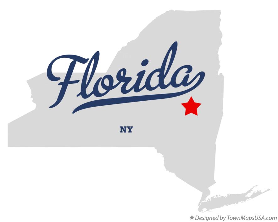 Map of Florida New York NY