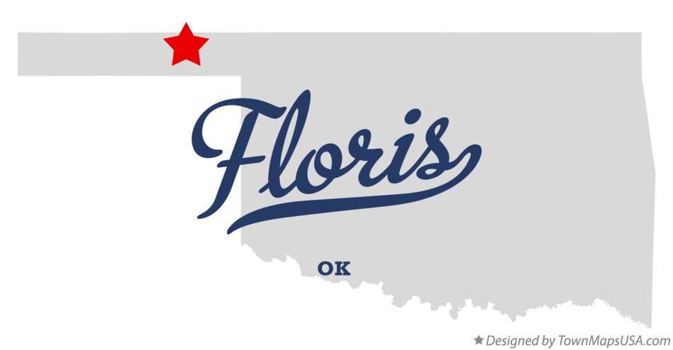 Map of Floris Oklahoma OK