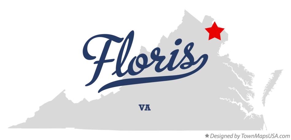 Map of Floris Virginia VA
