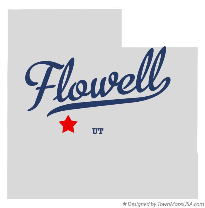 Map of Flowell Utah UT