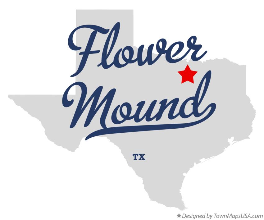 Map of Flower Mound Texas TX