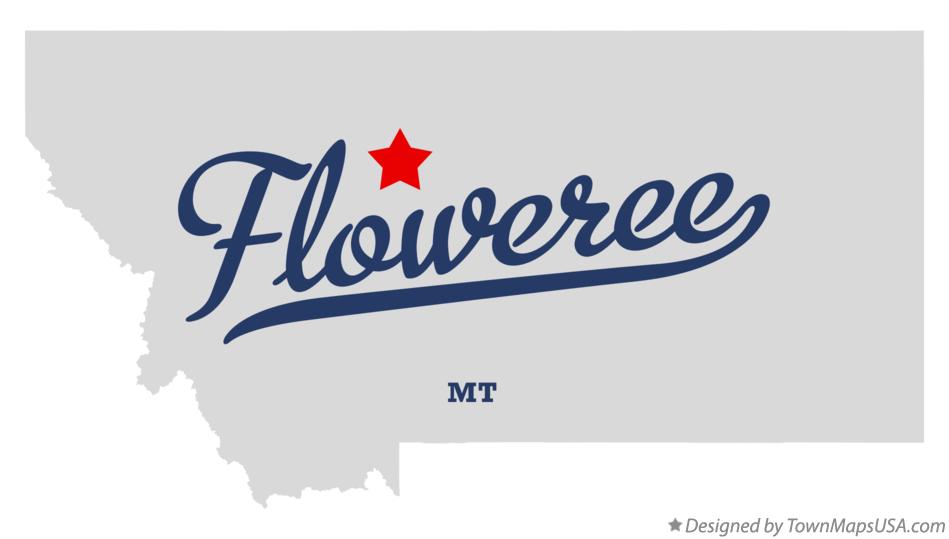 Map of Floweree Montana MT