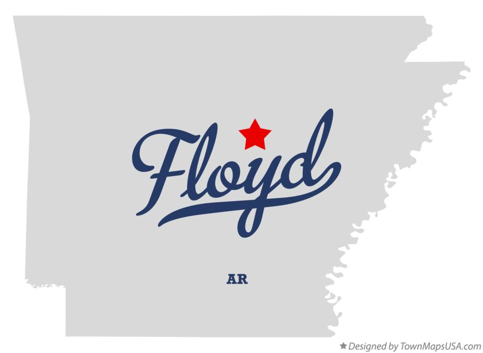 Map of Floyd Arkansas AR
