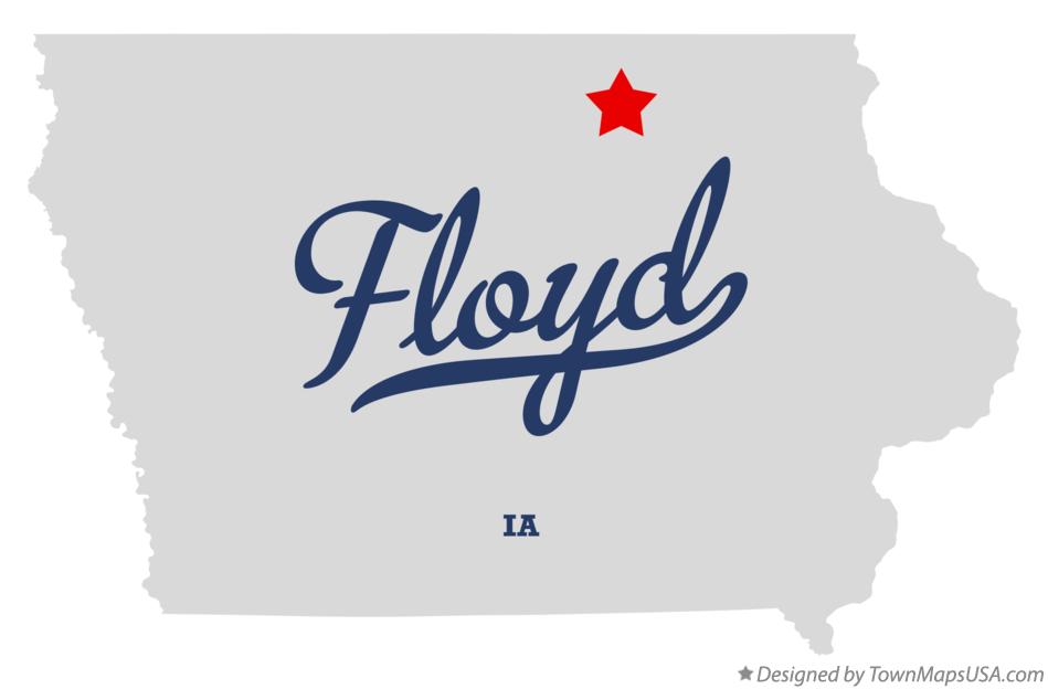 Map of Floyd Iowa IA