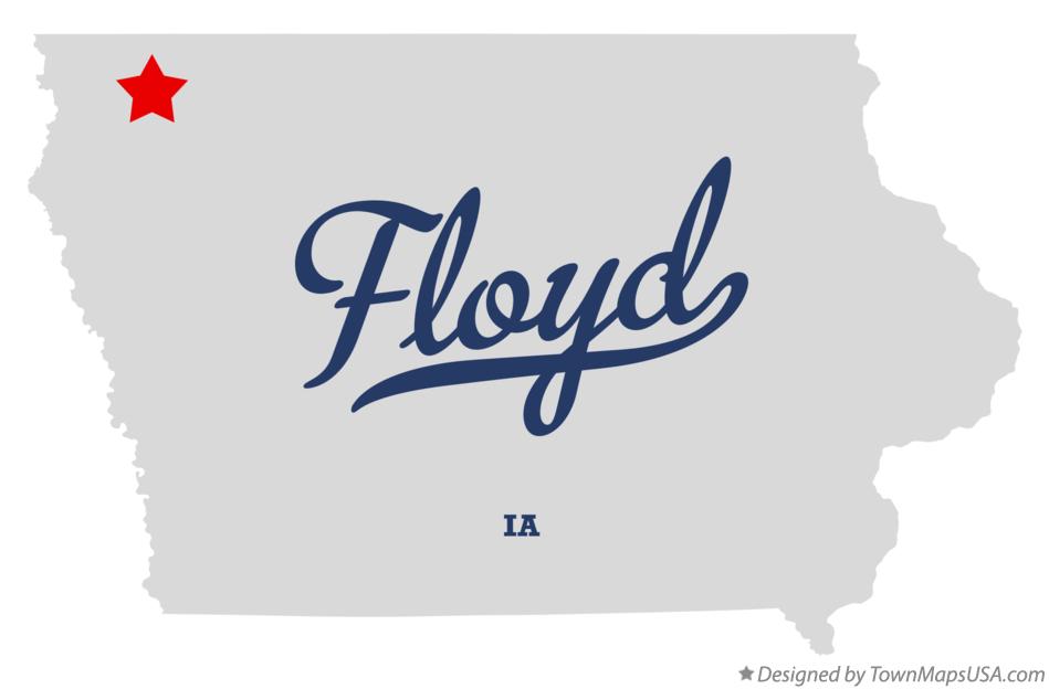 Map of Floyd Iowa IA