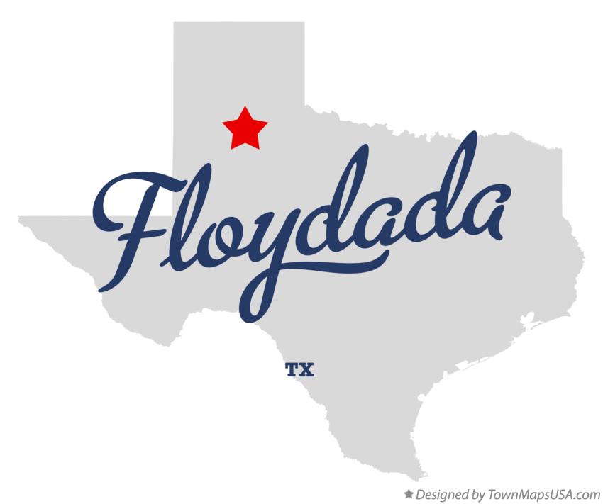Map of Floydada Texas TX