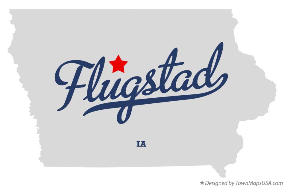 Map of Flugstad Iowa IA